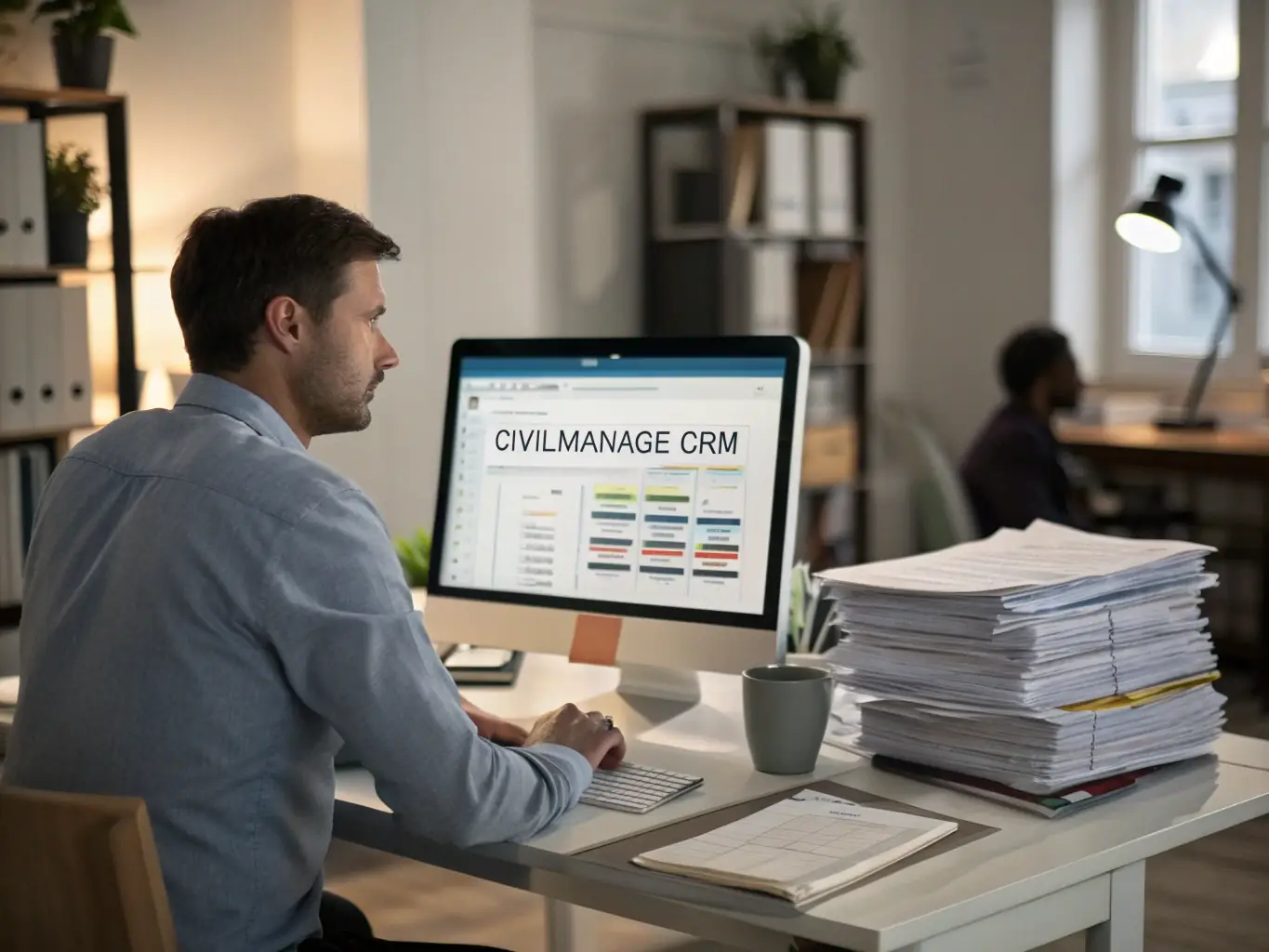 A professional investor is analyzing financial charts and data on multiple screens in a modern office setting, showcasing the depth of financial analysis available to subscribers.